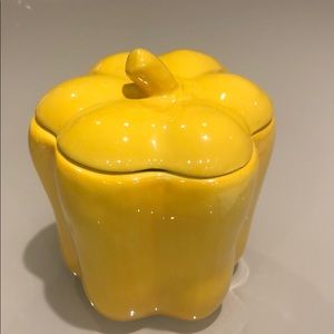 Yellow Bell Pepper jar canister Temptations byTara